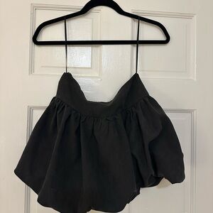Black Bubble Mini Skirt